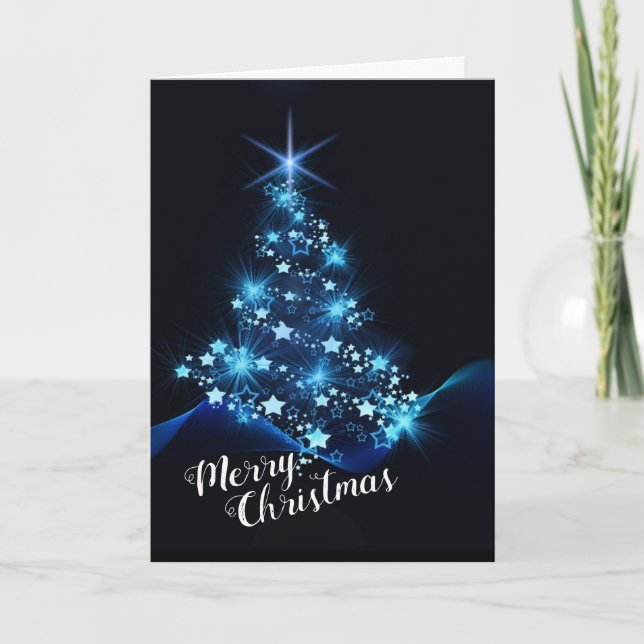 Navidades personalizados tarjeta diseño de árbol a (Anverso)
