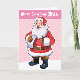 Navidades personalizados tarjeta "Feliz Navidad, t