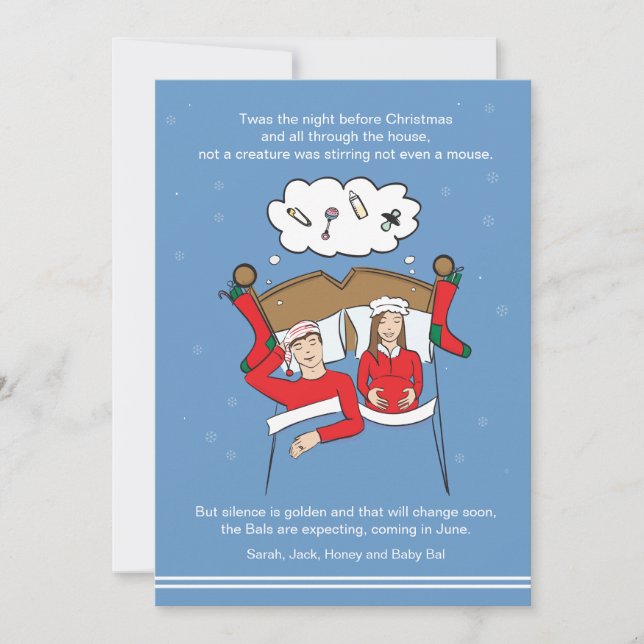 Navidades personalizados Tarjeta Invitación de Emb (Anverso)