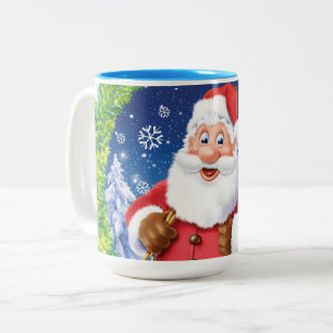 Navidades personalizados tazas de café , Santa y s