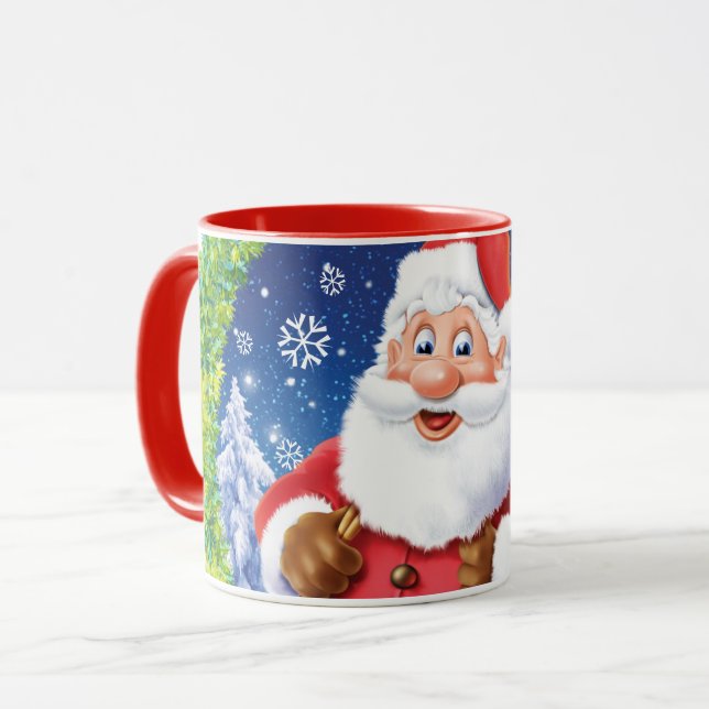 Navidades personalizados tazas de café , Santa y s (Anverso izquierdo)