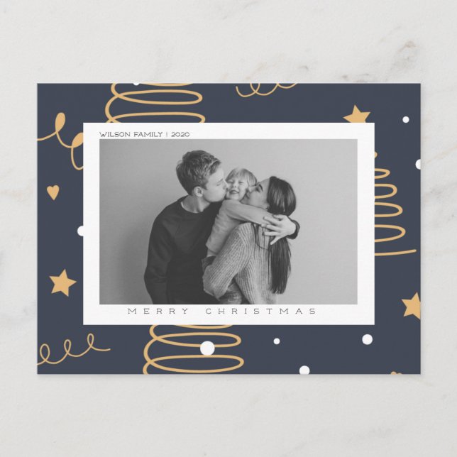 Navidades personalizados y tarjeta postal de vacac (Anverso)