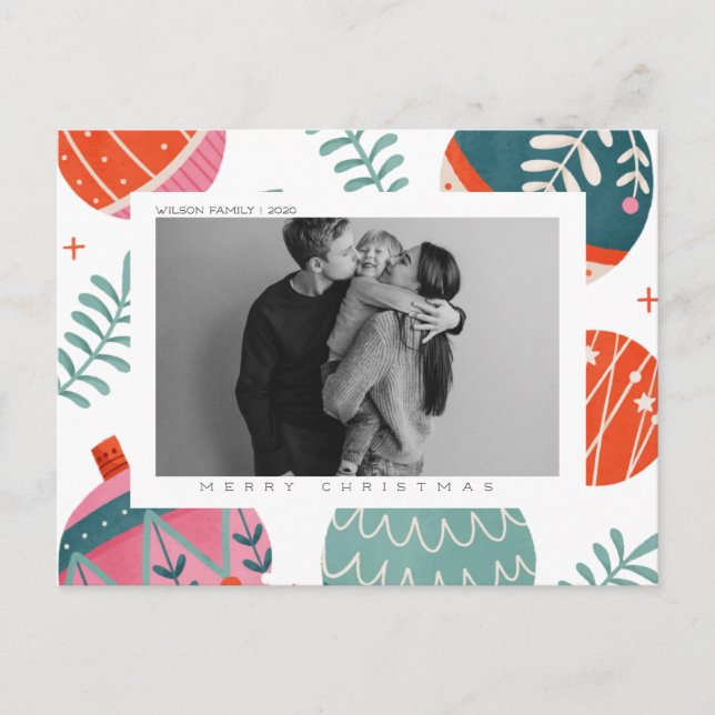 Navidades personalizados y tarjeta postal de vacac (Anverso)