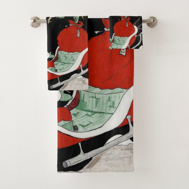 Navidades pesadilla Baño con toalla Set o sencillo (In situ)