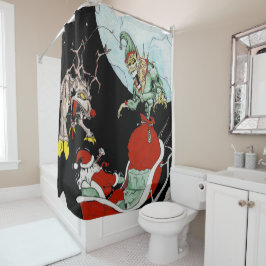 Navidades pesadilla Cortina de ducha