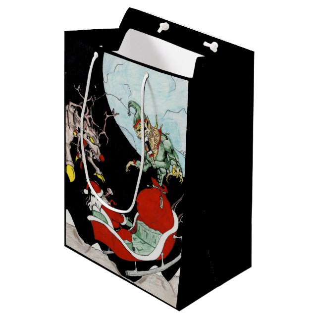 Navidades pesadilla Personalizado Bolsa de Regalo (Angulo Anverso)