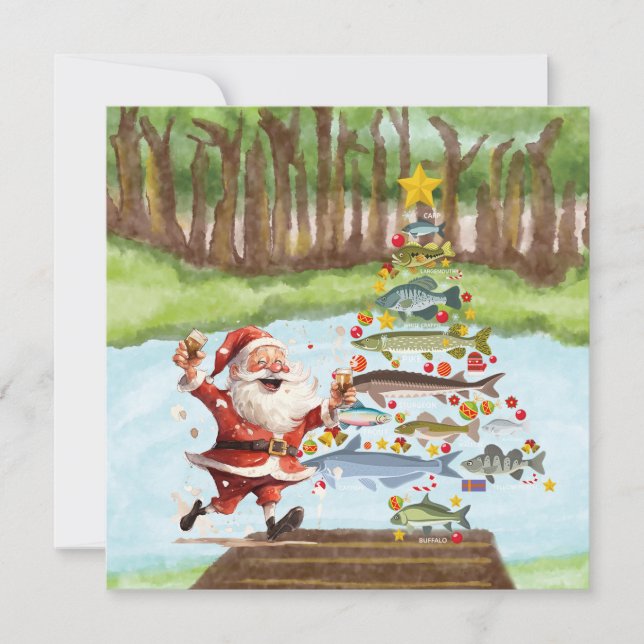 Navidades pesqueros de Santa Claus (Anverso)