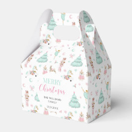 Navidades petunistas pastel con cajas de favores