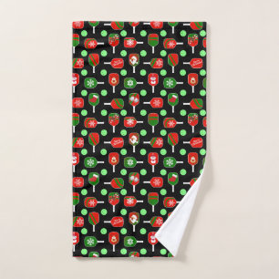 Navidades Pickleball Red Green Paddles Balls Black