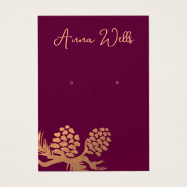 Navidades Pine Cones Earring