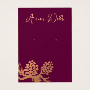 Navidades Pine Cones Earring