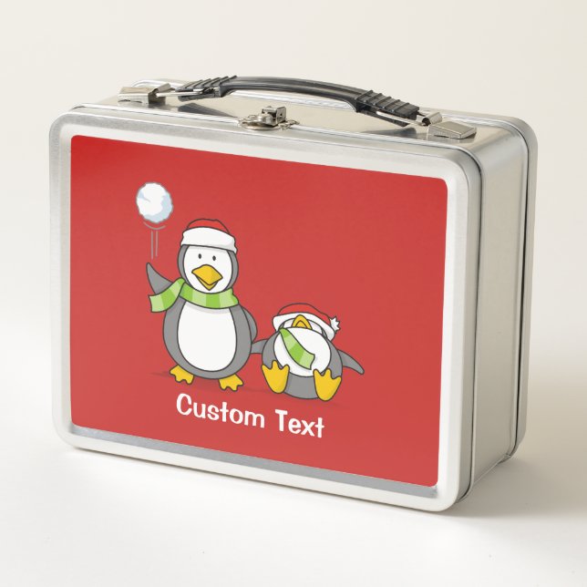 Navidades Pingüinos Snowballing (Anverso)