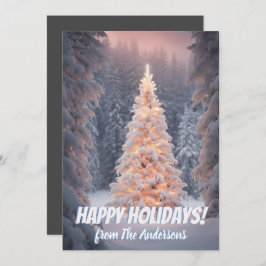 Navidades pino 81, Felices Fiestas, tarjeta de sal