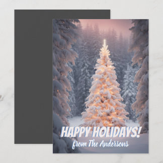 Navidades pino 81, Felices Fiestas, tarjeta de sal