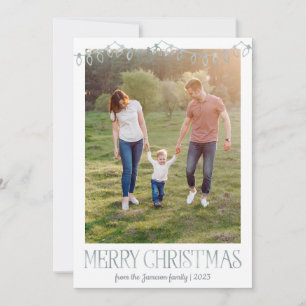 Navidades plateados iluminan tarjetas de Navidades