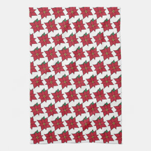 Navidades Poinsettia Kitchen Toalla