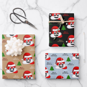 navidades poop emoji con papel de envoltura de som