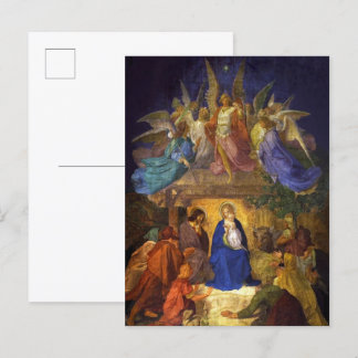 Navidades postales Natividad Religiosa Católica