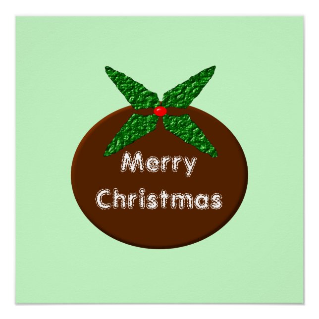 Navidades Poster Personalizable Pudding (Anverso)