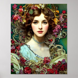 Navidades posters Inspiración Mucha