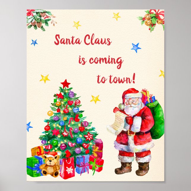 Navidades posters Navidades fiesta firmar cartel d (Frente)