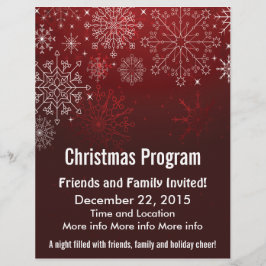 Navidades Programa Volador de Snowflakes