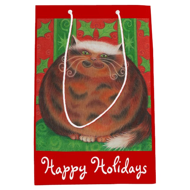 Navidades Pud Felices Festividades bolsa de regalo (Anverso)