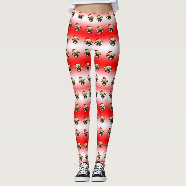 Navidades Pug Leggings (Anverso)