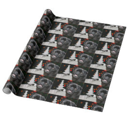 Navidades Pug Papel envoltorio de perro