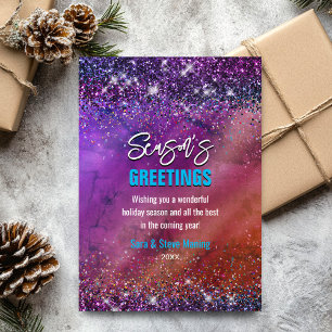 Navidades purpurinas morados de moda año nuevo