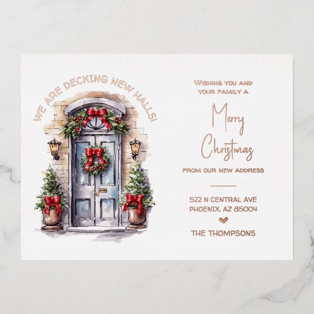 Navidades que mueven Invitación Rosa de la tarjeta (Anverso)