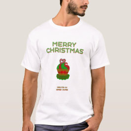 Navidades quequito camiseta blanca básica para hom