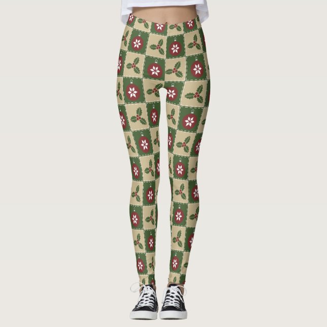 Navidades Quilt Leggings (Anverso)