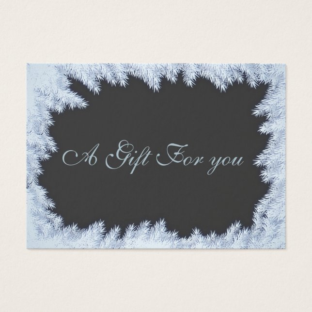 Navidades/ramas de pino helado vacacional (Frente)