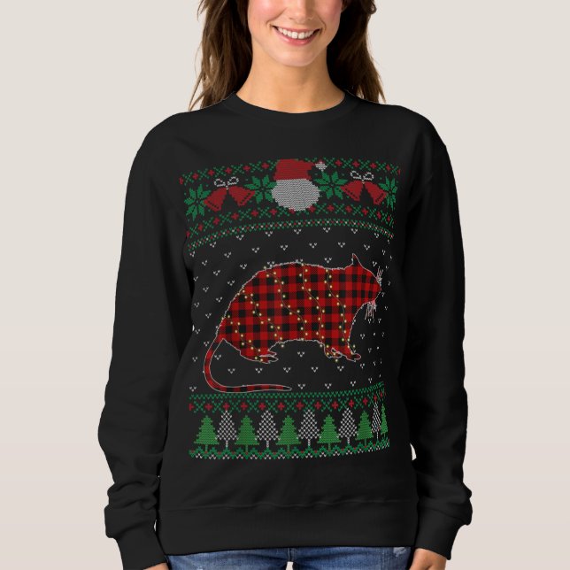Navidades Rat Ugly Sweater Divertidos Animales Enc (Anverso)