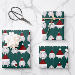 Navidades Ratas Envolver hojas de papel