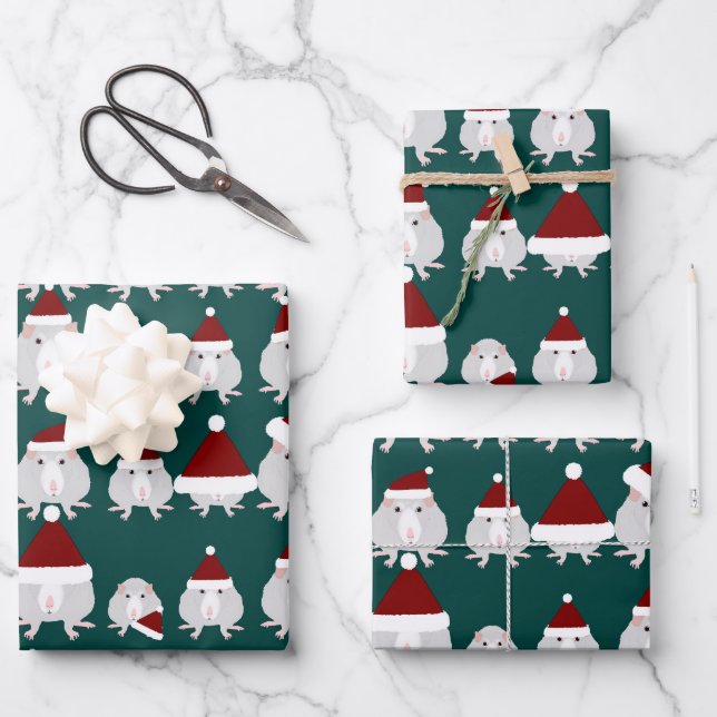 Navidades Ratas Envolver hojas de papel (Anverso)