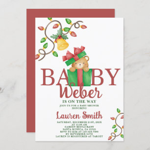 Navidades reciben invitación de Baby Shower