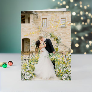 Navidades recién casados clásicos de fotografía