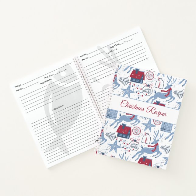 Navidades Recipes Libro Patrón Ilustrado Cuto (Interior)