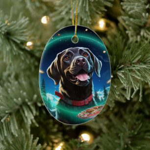 Navidades recuperadores de labradores, decoración