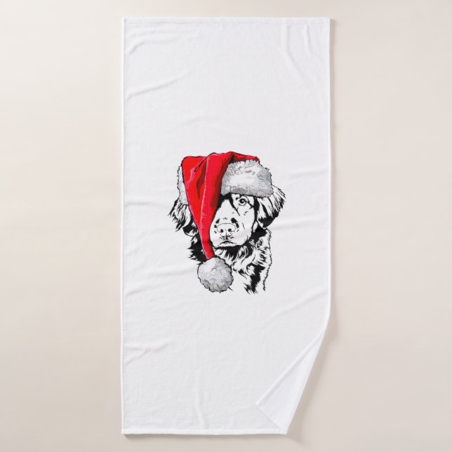 Navidades recuperadores de peaje de pato de Santa  (Toalla de baño)