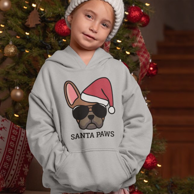 Navidades Red Fawn Bulldog francés Hoodie (Subido por el creador)