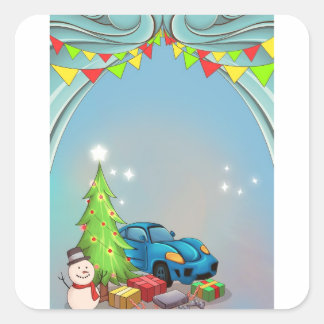 Navidades regalan pegatinas para los niños.