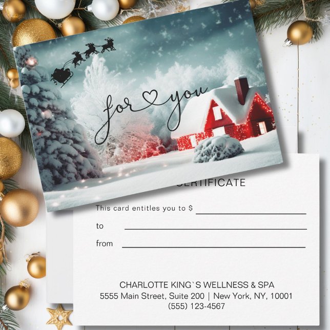 NAVIDADES regalo de CERTIFICADO COMERCIAL para ust (CHRISTMAS BUSINESS CERTIFICATE gift for you)