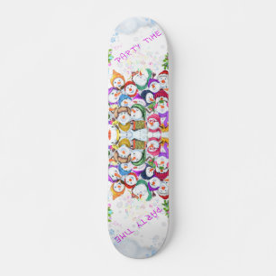Navidades Regalo de skateboard Feliz Fiesta de Sno