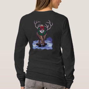 Navidades Reindeer Camisa Oscura