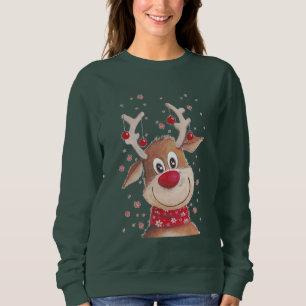 NAVIDADES REINDEER HEAD SWEATER