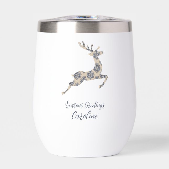 Navidades Reindeer Toile (Frente)