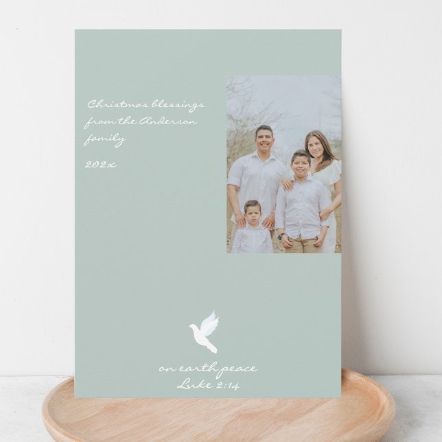 Navidades religiosos modernos foto tarjeta de vaca (Subido por el creador)